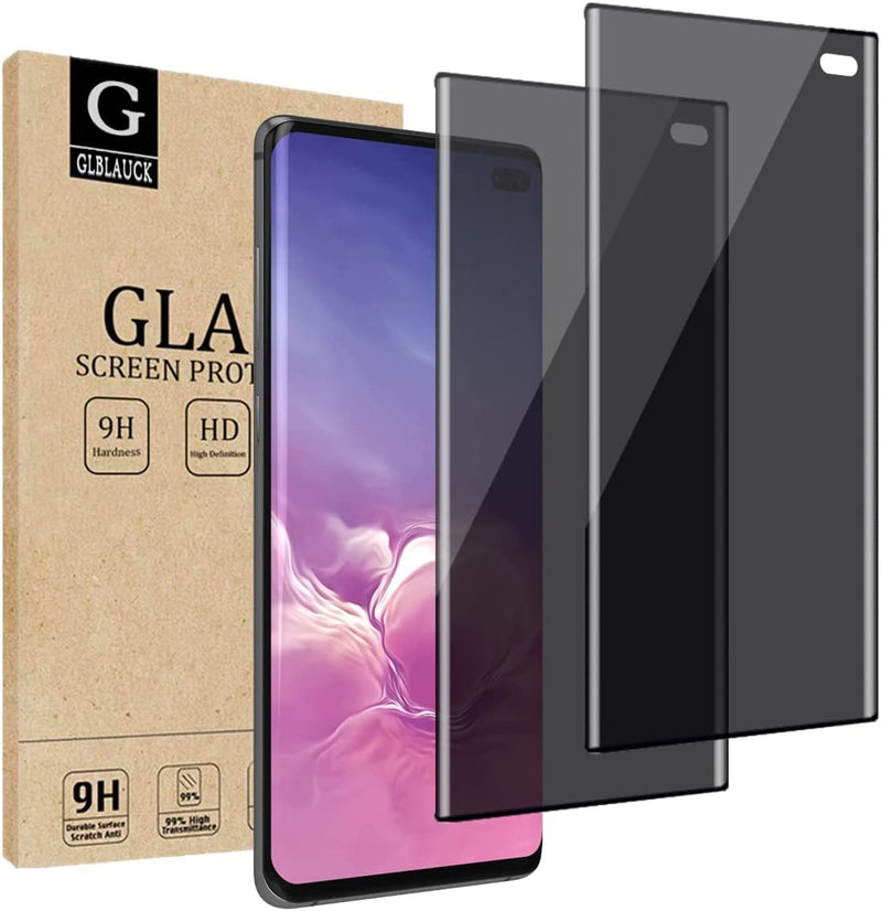 Samsung Galaxy S10 PLus - PRIVACY - Screen Protector Tempered Glass (Anti-Spy 3D Curve Edge 9H Hardness Tempered Glass)