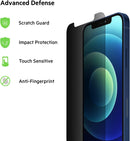 iPhone 12/12 Pro Privacy Screen Protector, Tempered Glass, Bubble Free, Easy Application