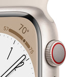 Apple Watch Series 8 45mm Smart Watch w/ Starlight Aluminum Case with Starlight Sport Band